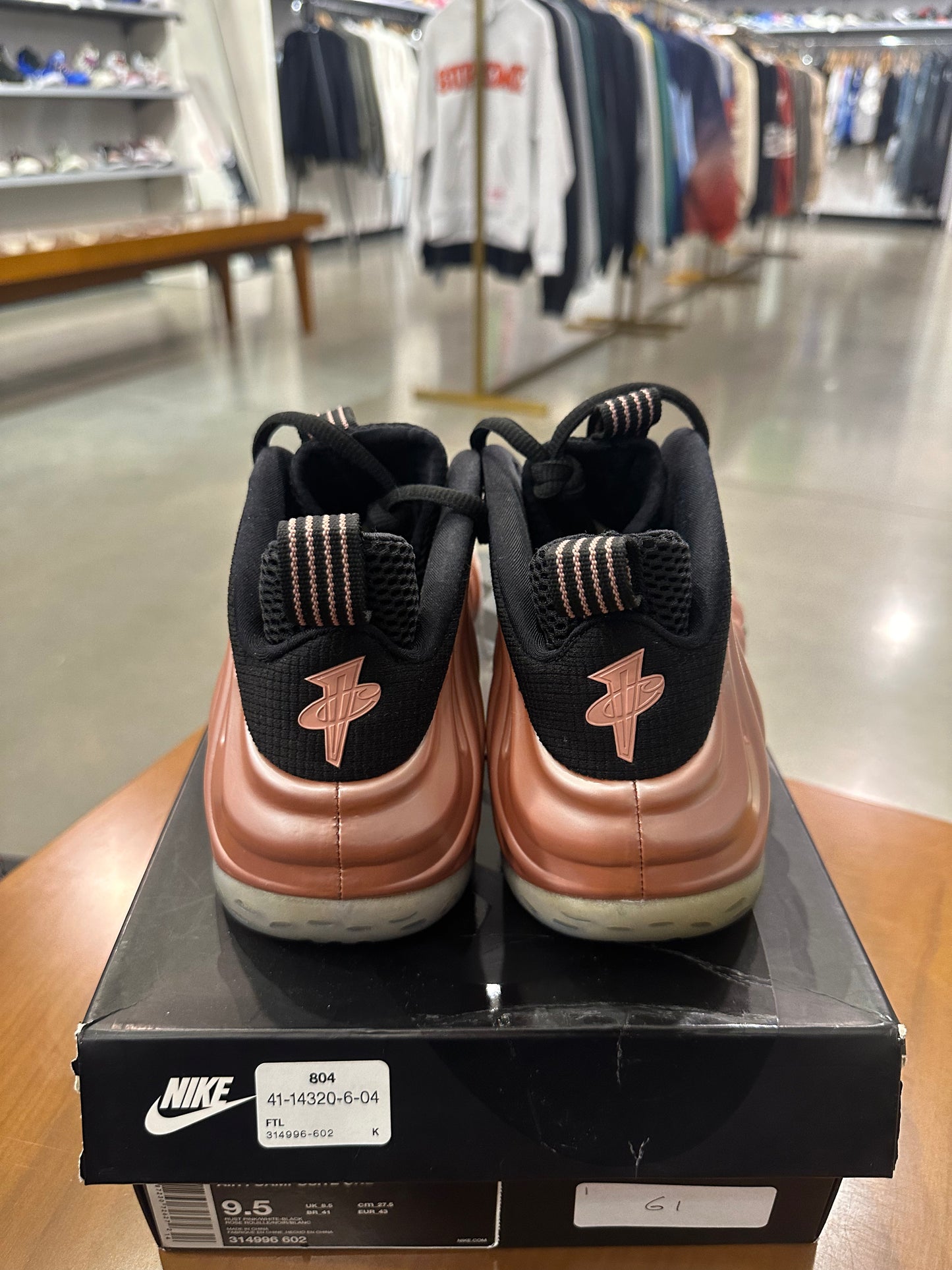 Preowned Nike Foamposite Rust Pink