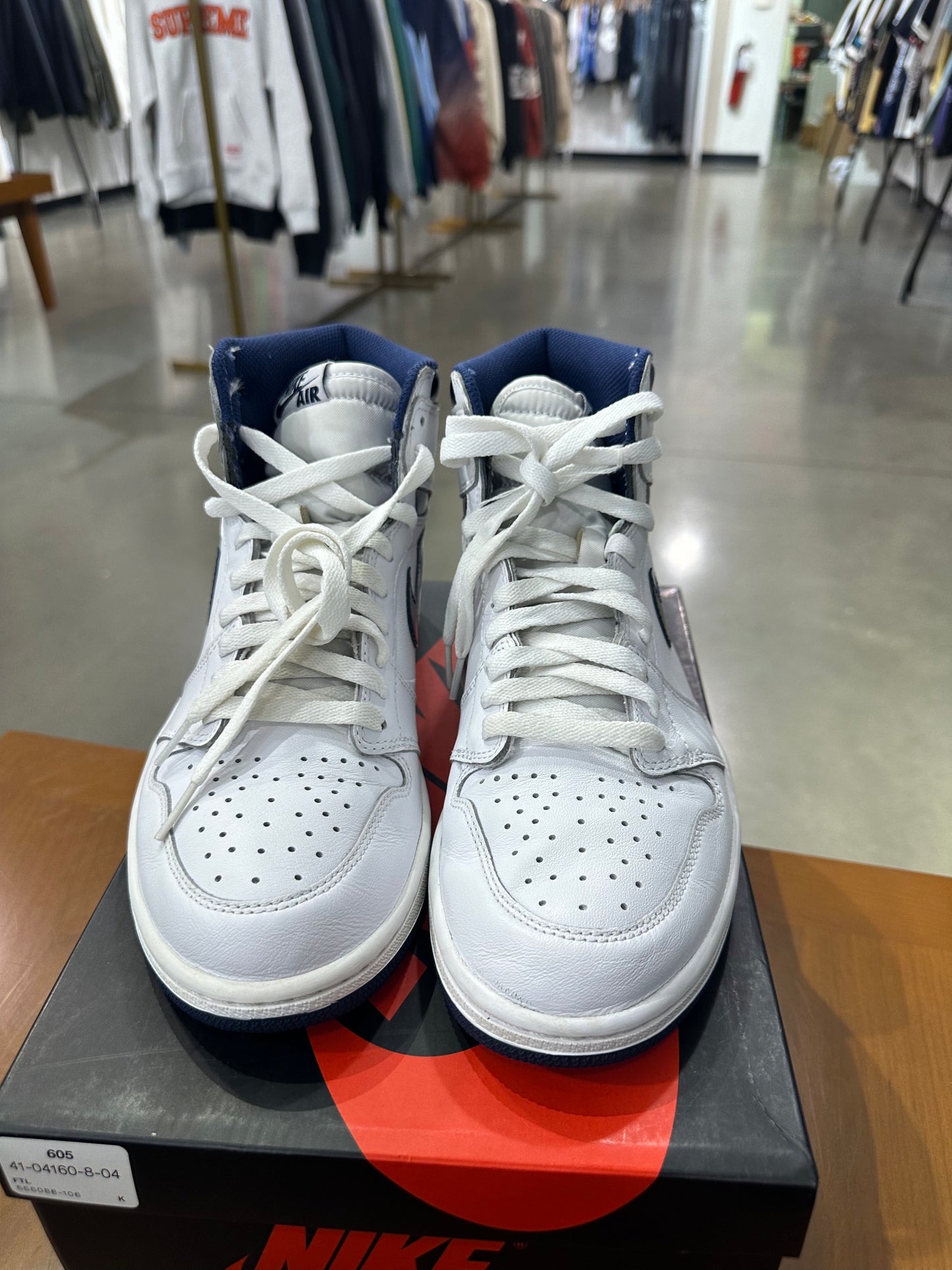 Preowned Air Jordan 1 Metallic Navy