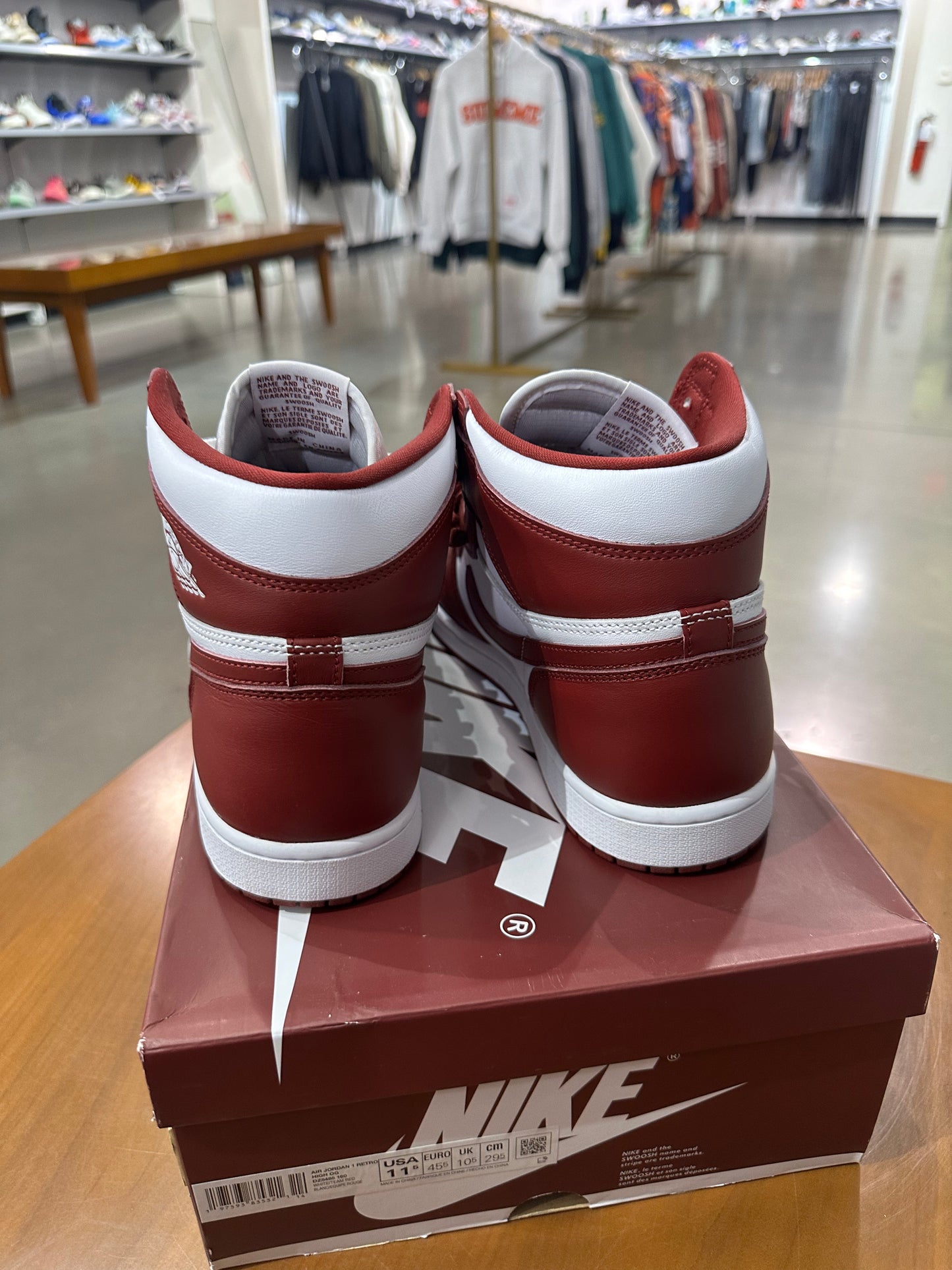 Preowned Air Jordan 1 Artisanal Team Red