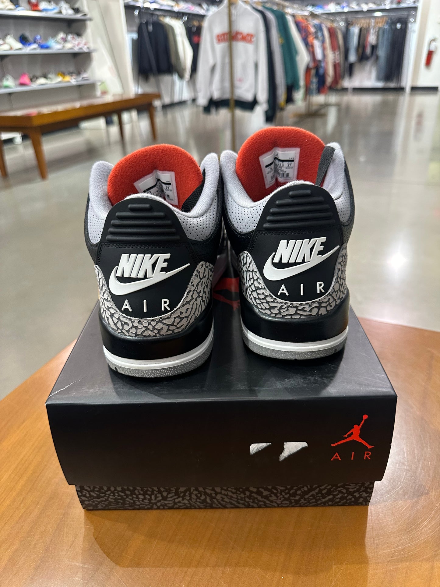 Preowned Air Jordan 3 Black Cement(2018)