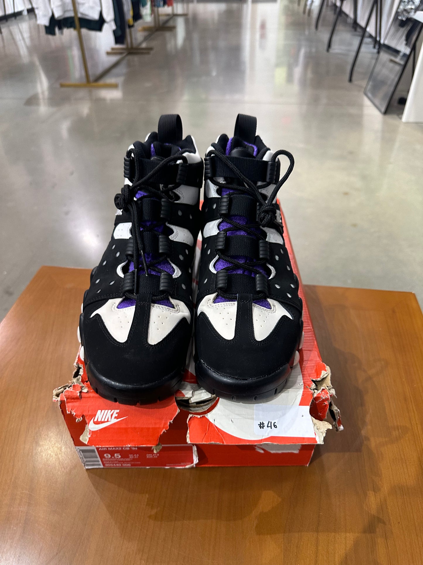 Preowned Nike Air Mx 2 CB Black White Purple