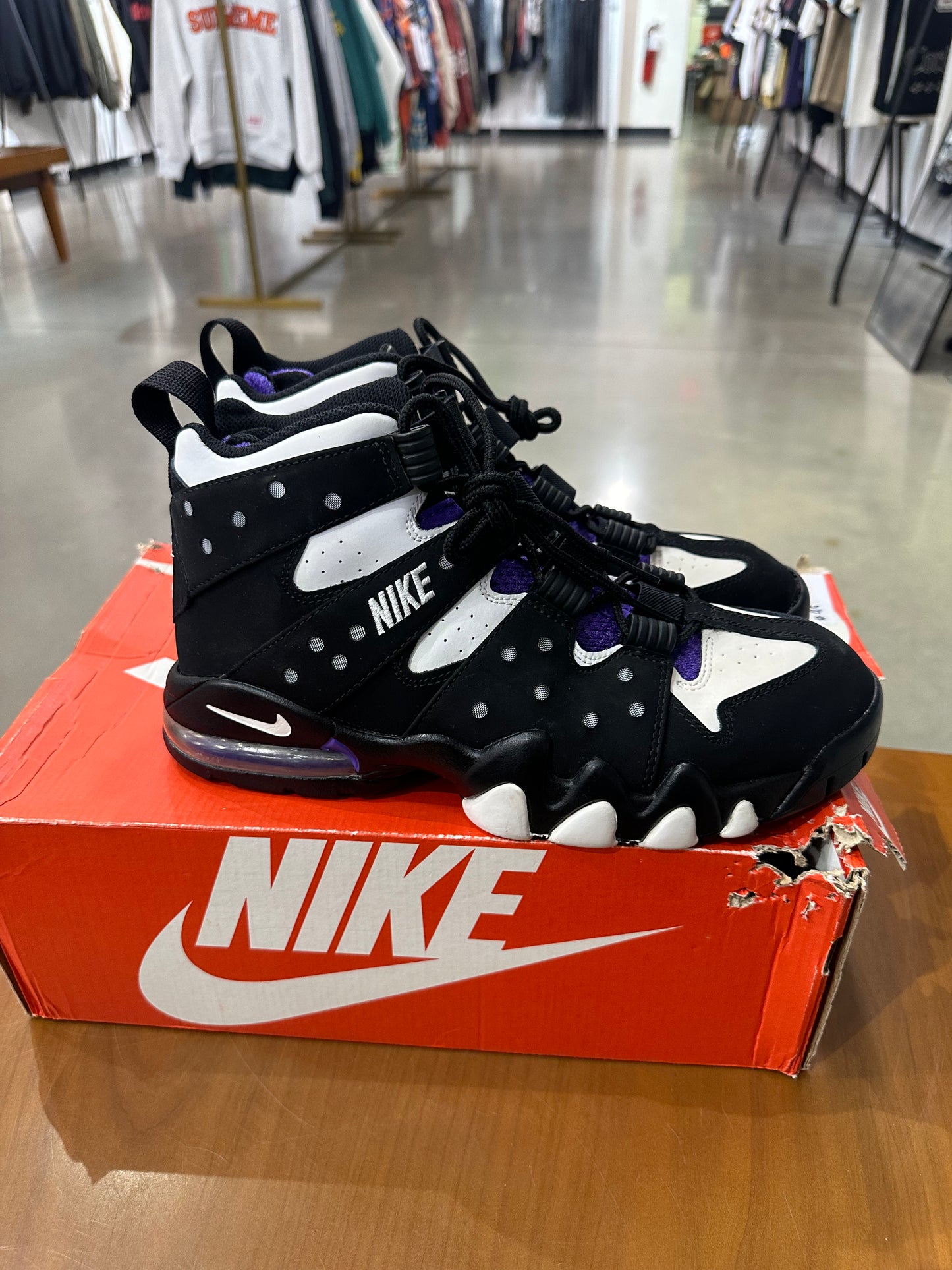 Preowned Nike Air Mx 2 CB Black White Purple