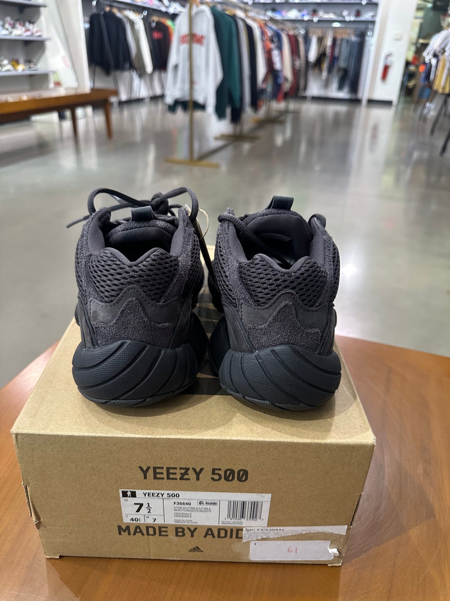 Preowned Yeezy 500 Utility Black