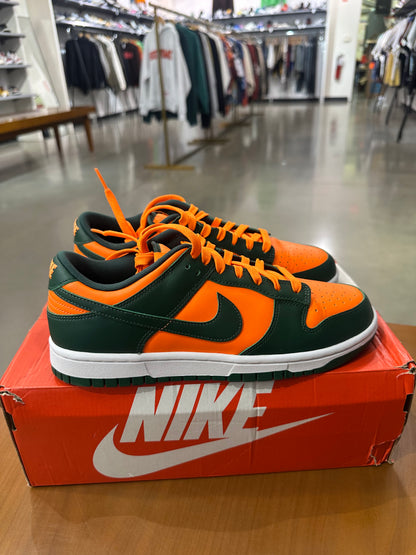 Preowned Nike Dunk Low Miami Hurricanes