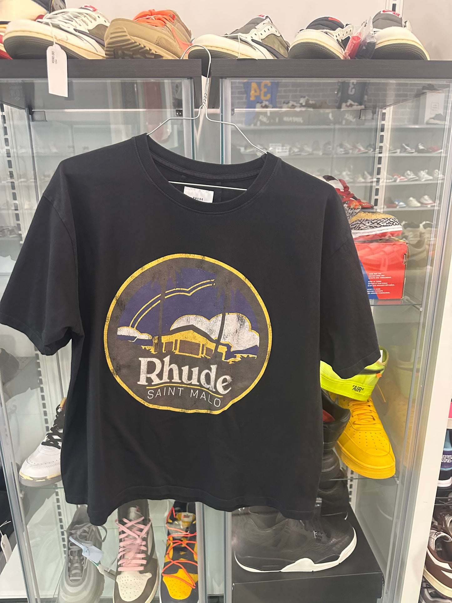 Preowned Rhude Saint Malo Tee Black