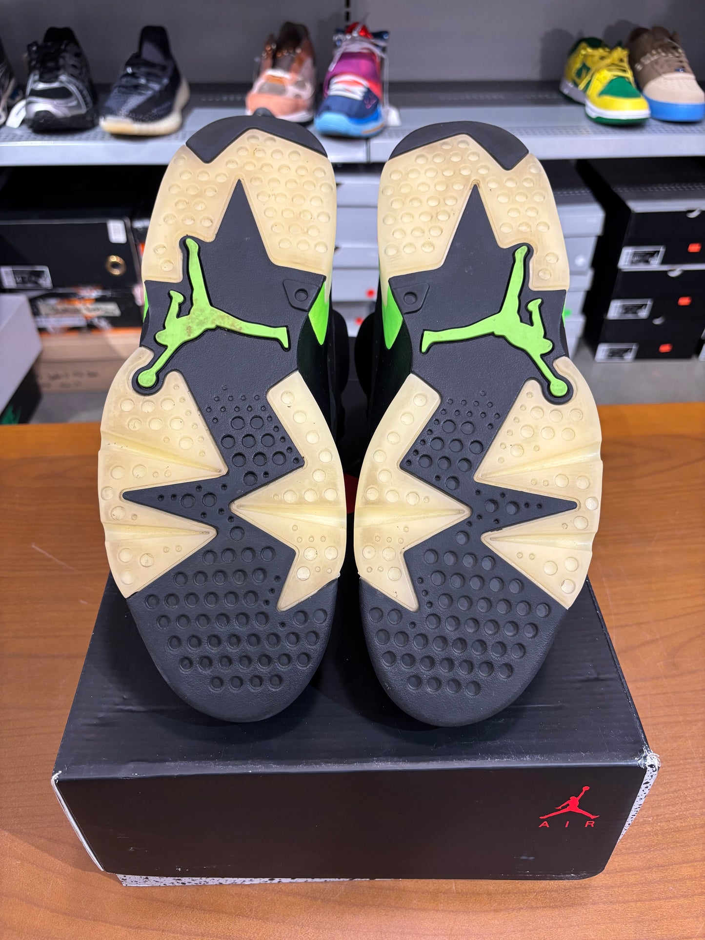 Preowned Air Jordan 6 Electric Green