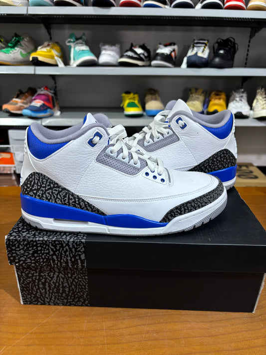 Preowned Air Jordan 3 Racer Blue