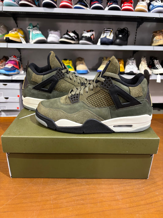 Preowned Air Jordan 4 Craft Olive