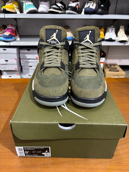 Preowned Air Jordan 4 Craft Olive