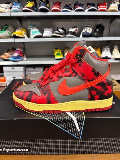 Nike Dunk High 1985 Red Acid Wash