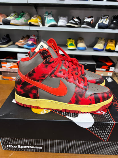 Nike Dunk High 1985 Red Acid Wash