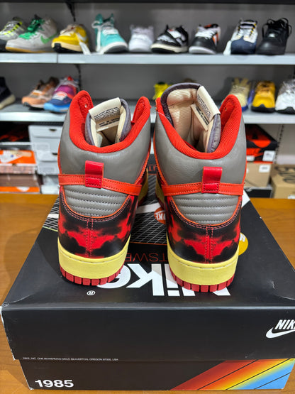 Nike Dunk High 1985 Red Acid Wash