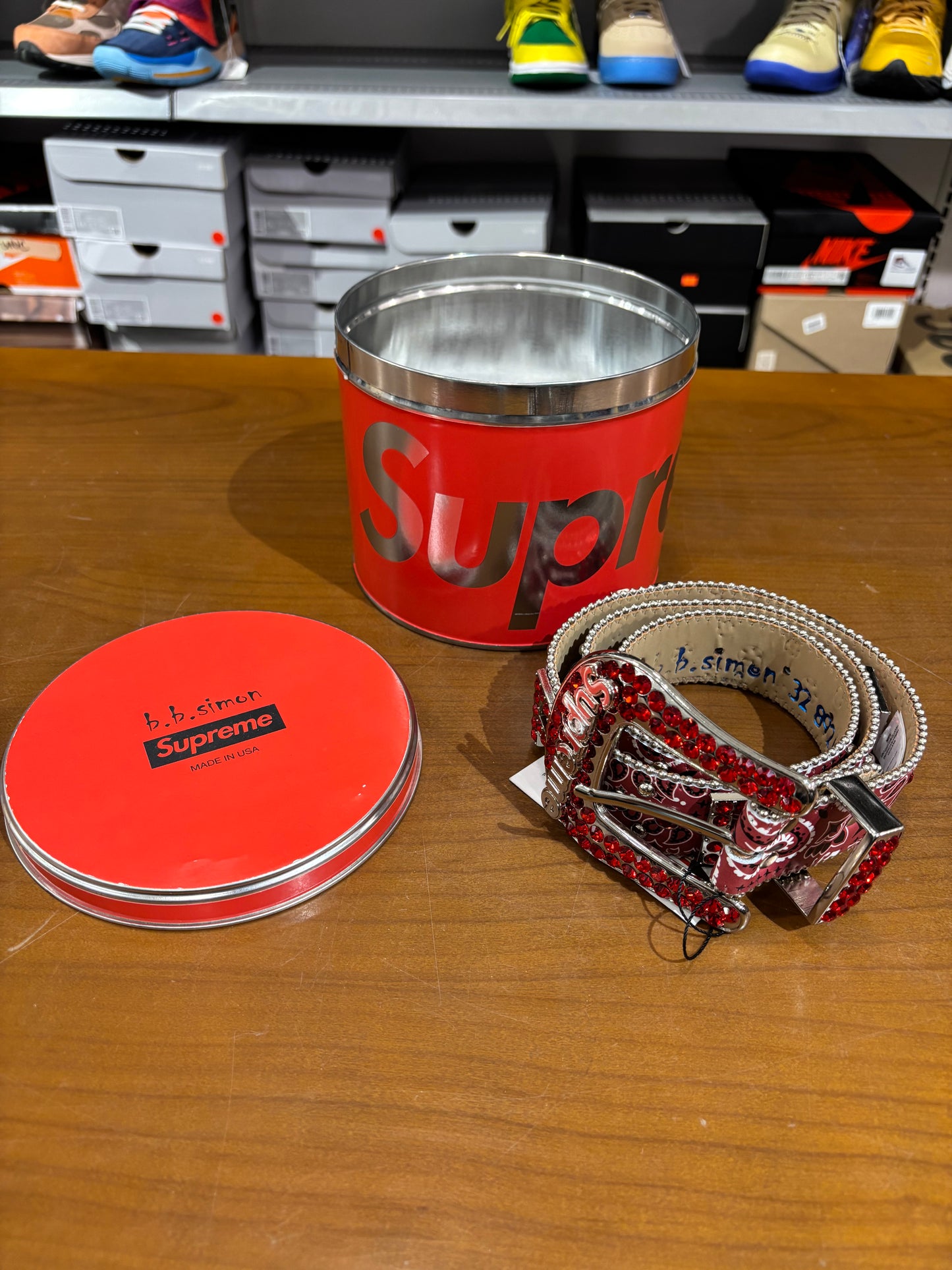Supreme b.b. Simon Bandana Belt Red