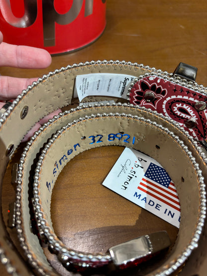 Supreme b.b. Simon Bandana Belt Red