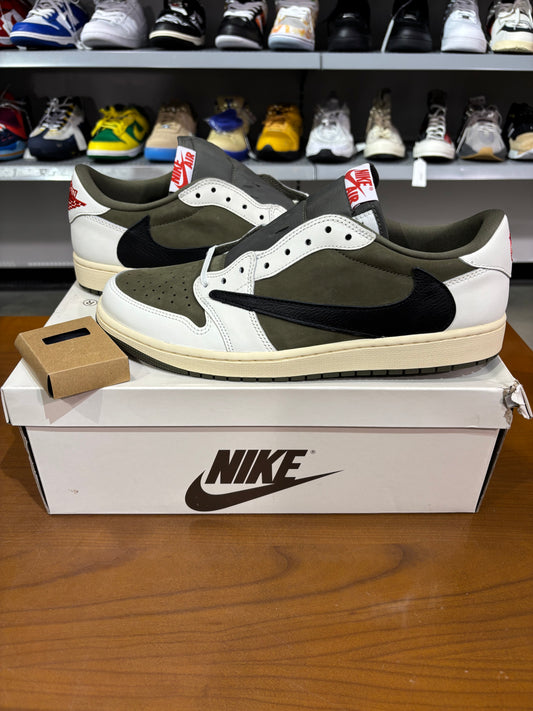Travis Scott Air Jordan 1 Low Medium Olive
