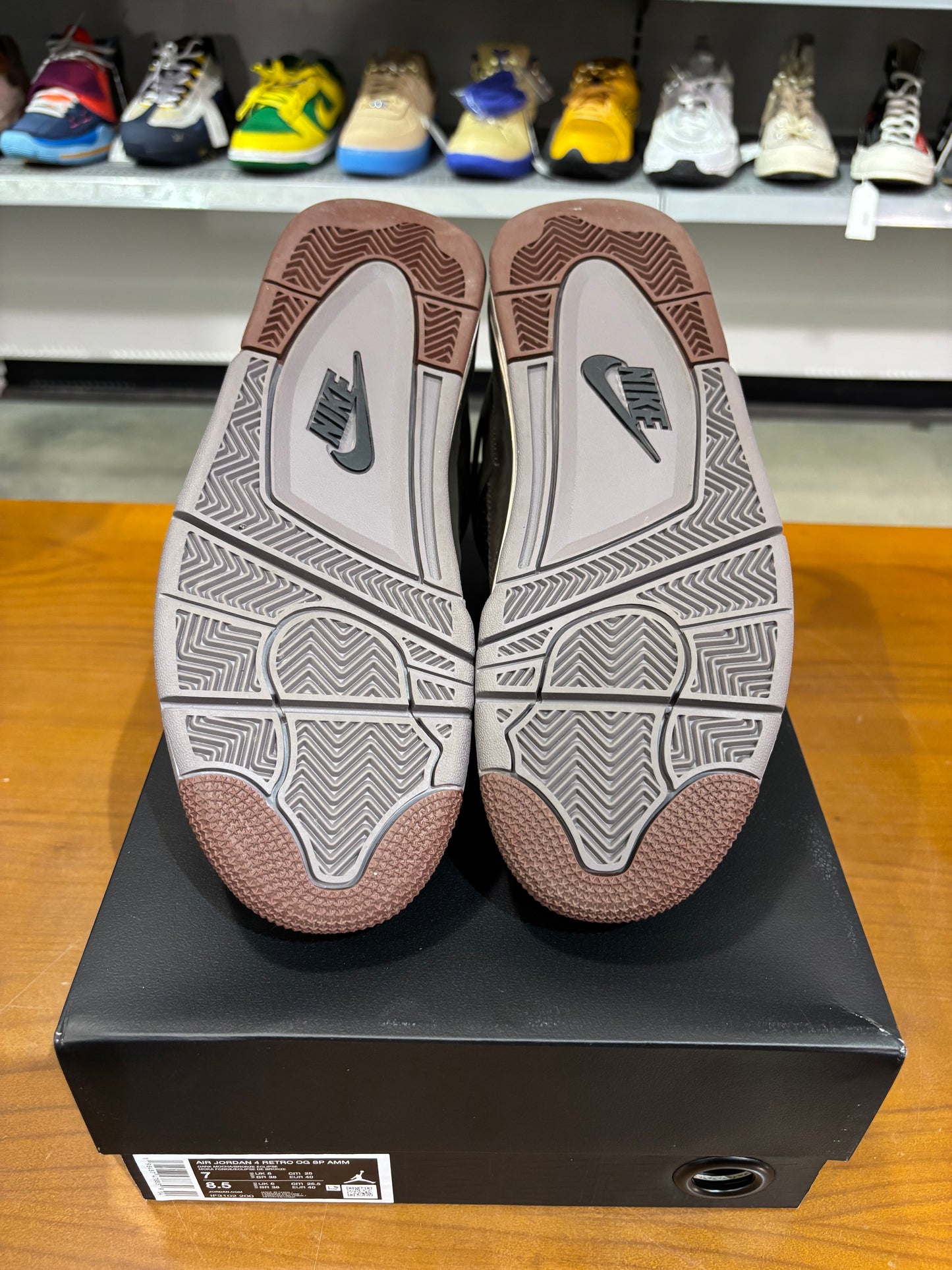 Preowned Air Jordan 4 A Ma Manere Dark Mocha