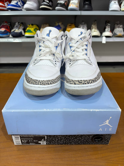 Preowned Air Jordan 3 UNC