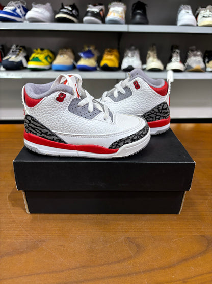 Preowned Jordan 3 Fire Red