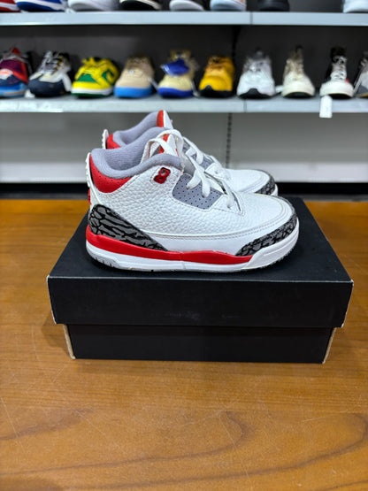 Preowned Jordan 3 Fire Red