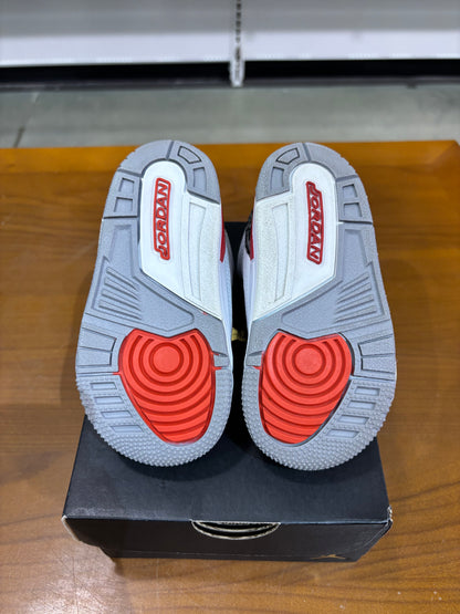 Preowned Jordan 3 Fire Red