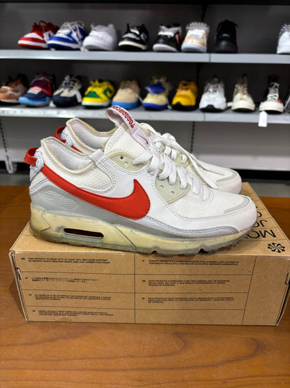 Preowned Air Max Terrascape 90 Summit White Red Clay