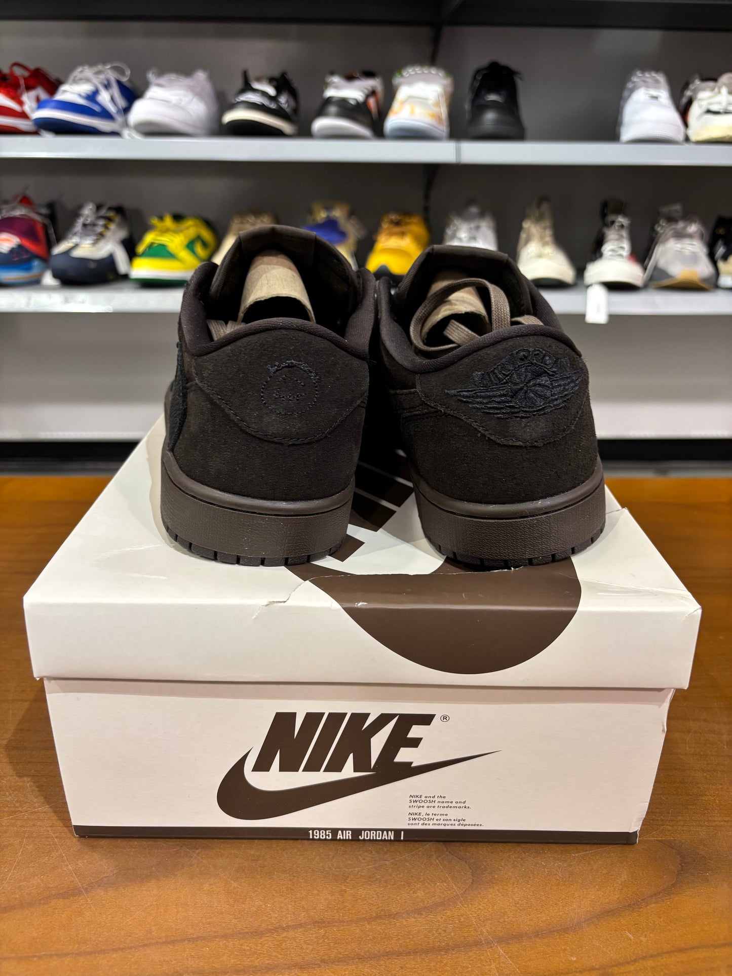 Travis Scott Air Jordan 1 Low Velvet Brown