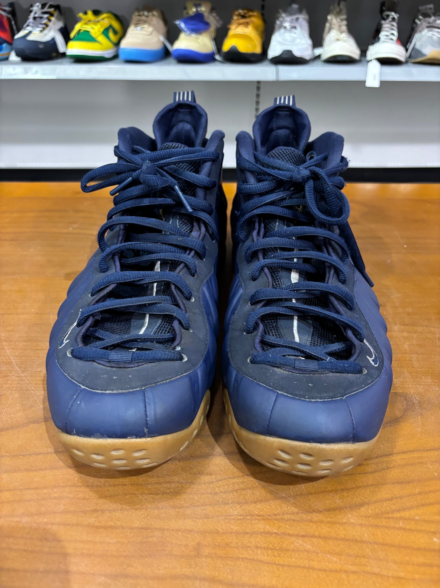 Preowned Nike Foamposite Navy Gum