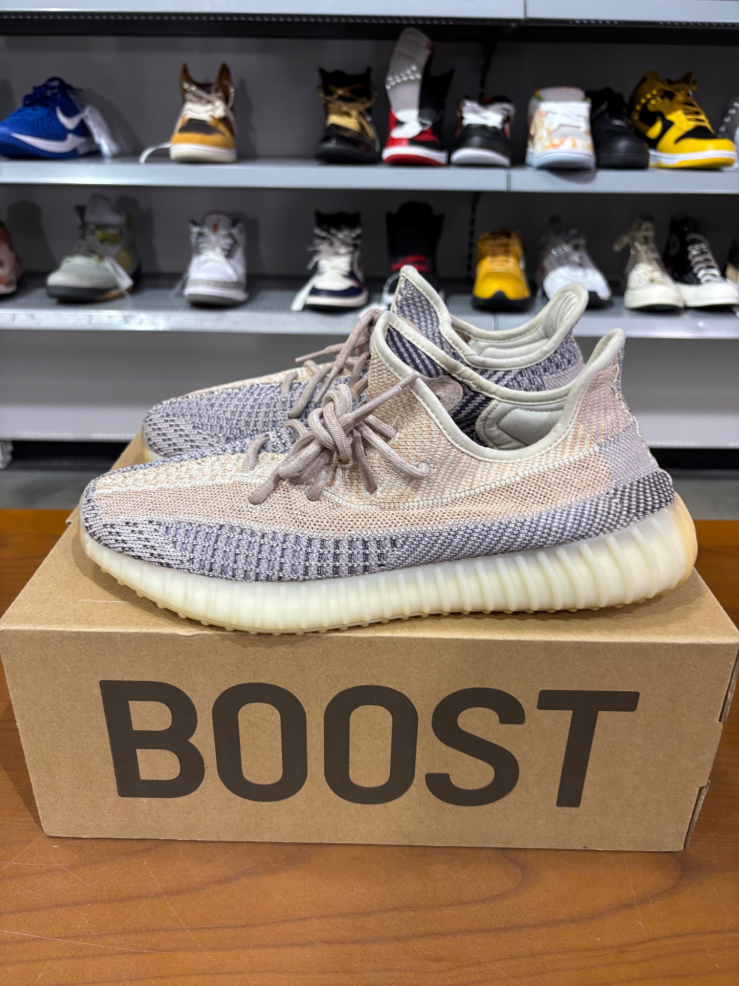 Preowned Yeezy 350 Ash Pearl