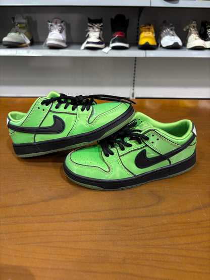 Preowned Nike SB Dunk Low Powerpuff Green Buttercup