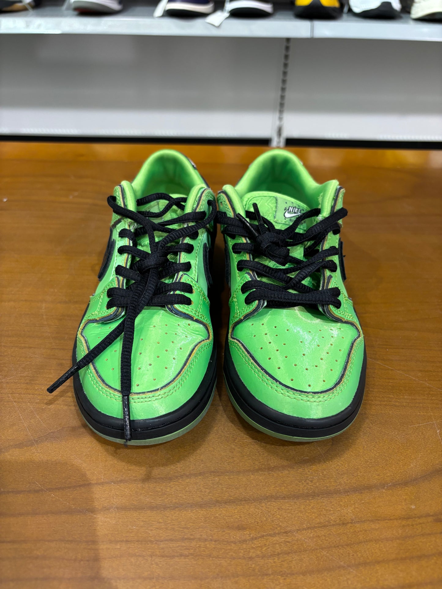 Preowned Nike SB Dunk Low Powerpuff Green Buttercup