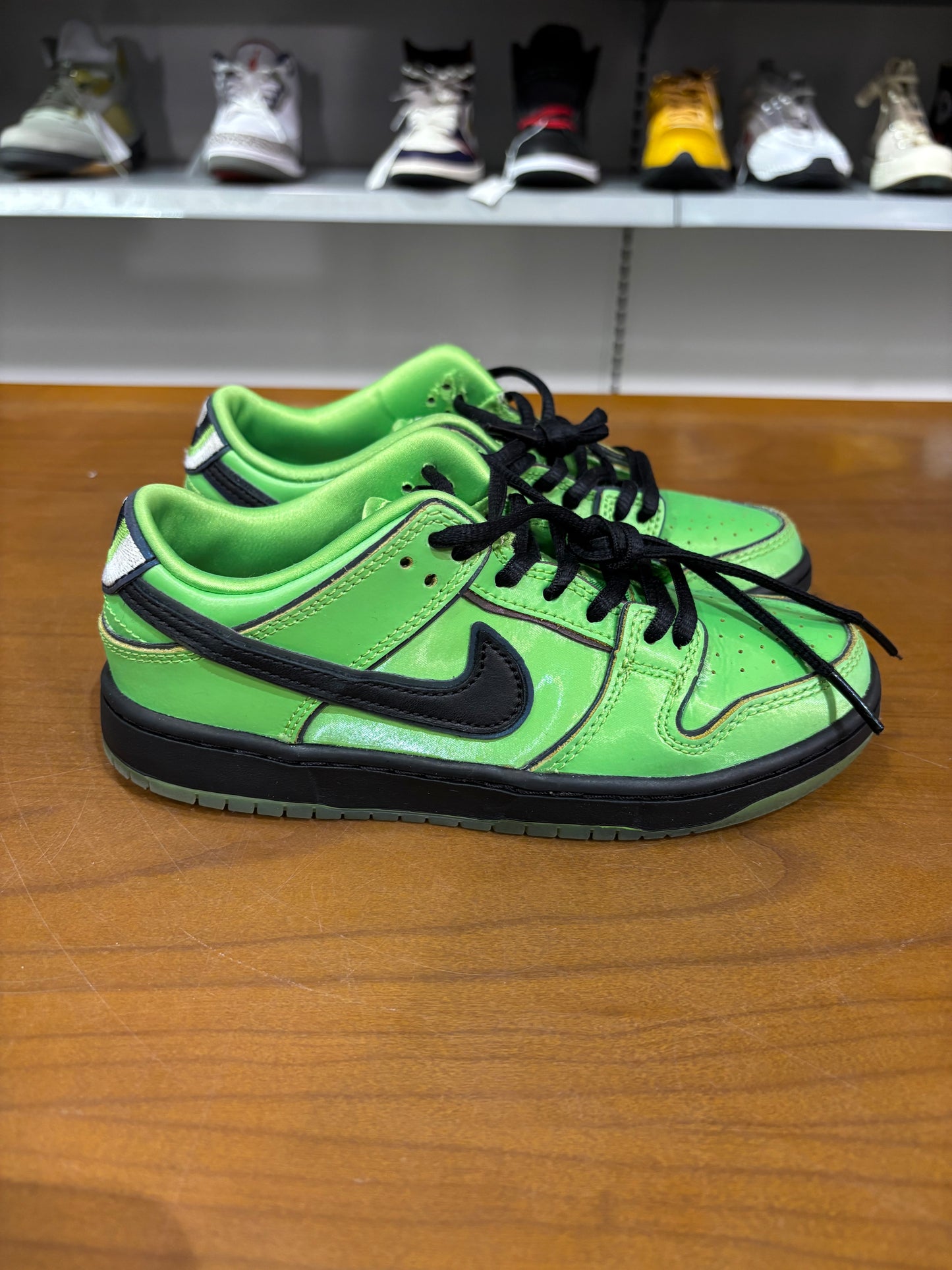 Preowned Nike SB Dunk Low Powerpuff Green Buttercup