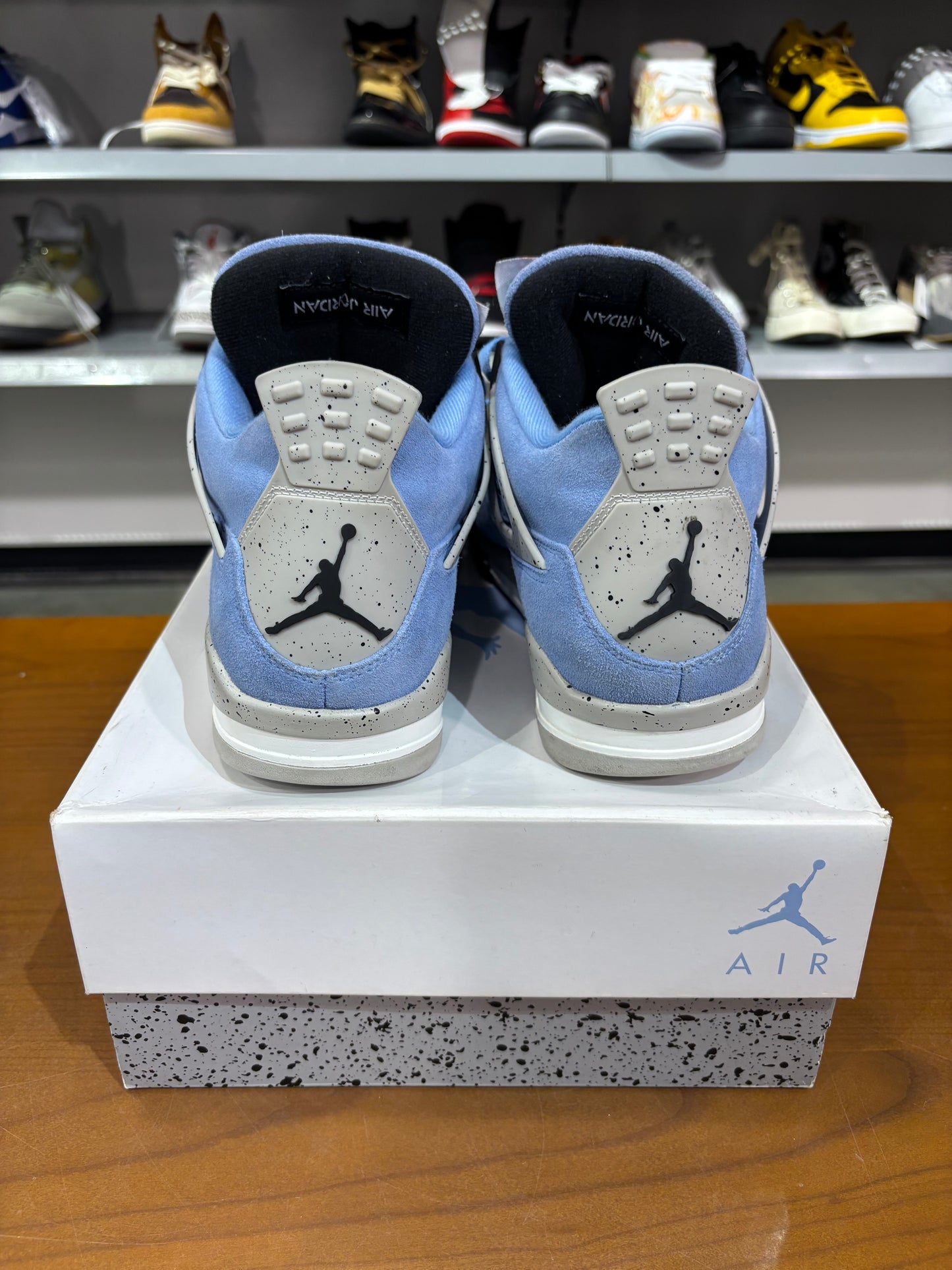Preowned Air Jordan 4 University Blue