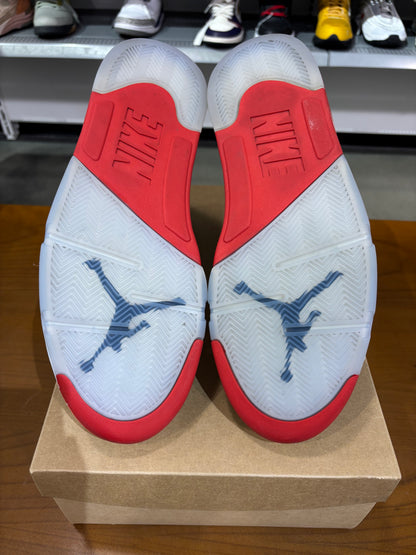 Preowned Air Jordan 5 Fire Red Black Tongue