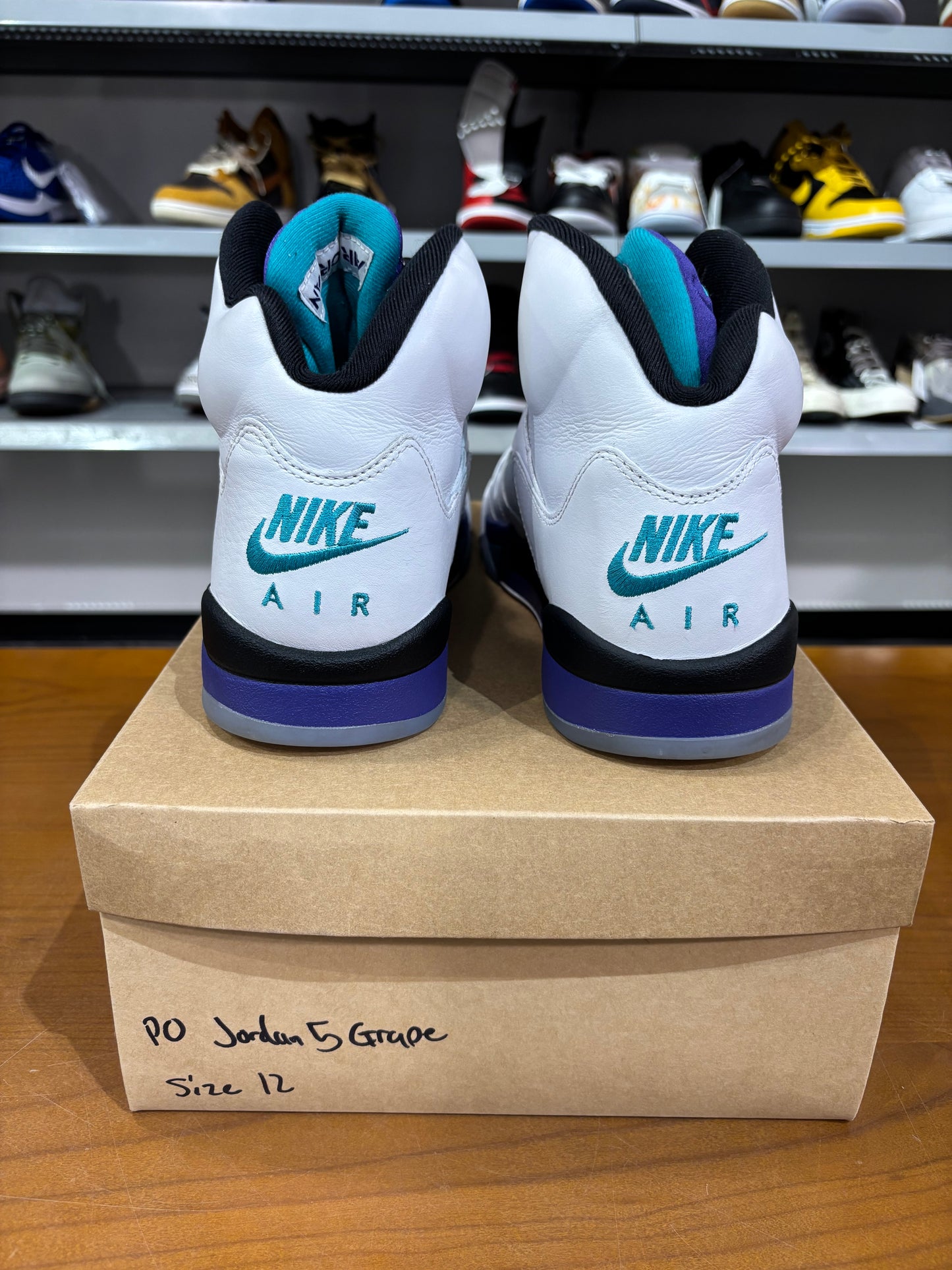 Preowned Air Jordan 5 Grape