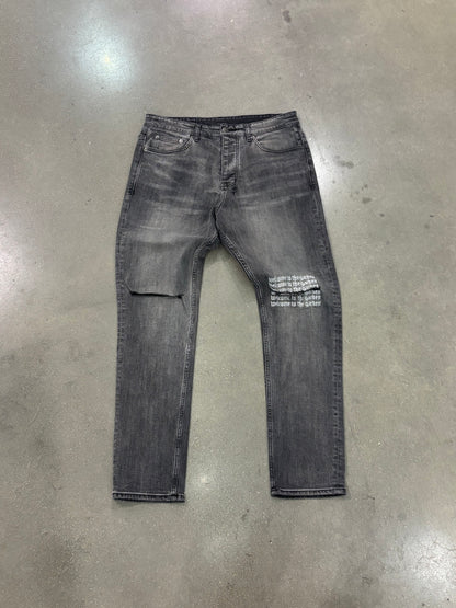 Preowned Ksubi Ripped Rose Grey