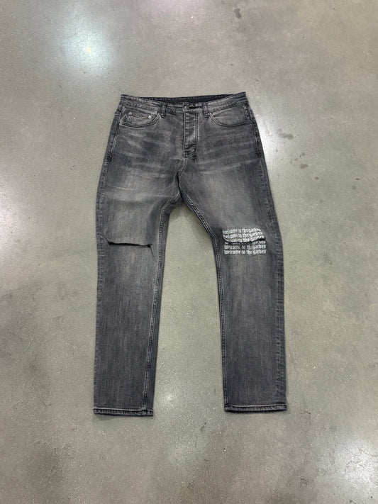 Preowned Ksubi Ripped Rose Grey