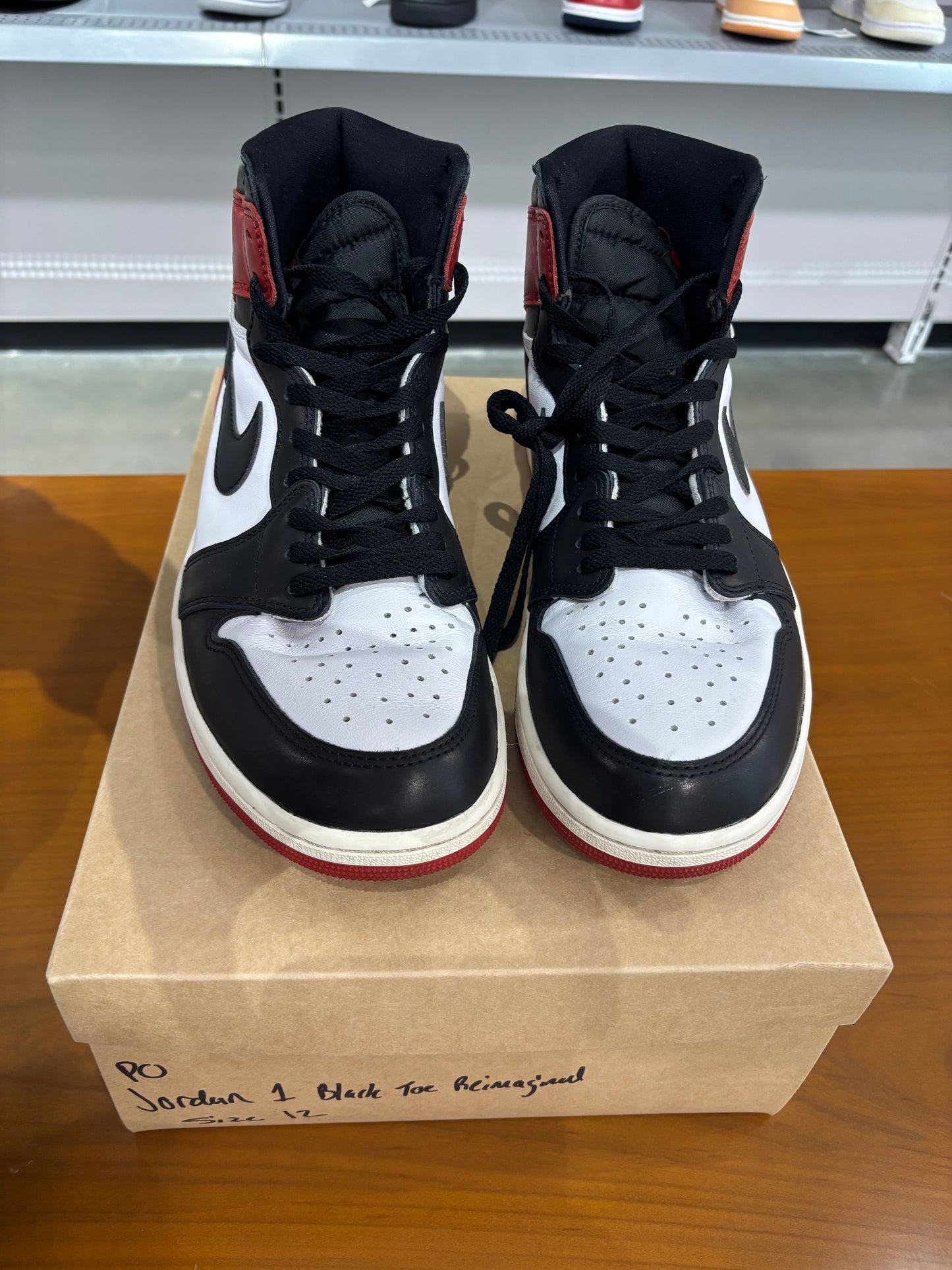 Preowned Air Jordan 1 Black Toe Reimagined
