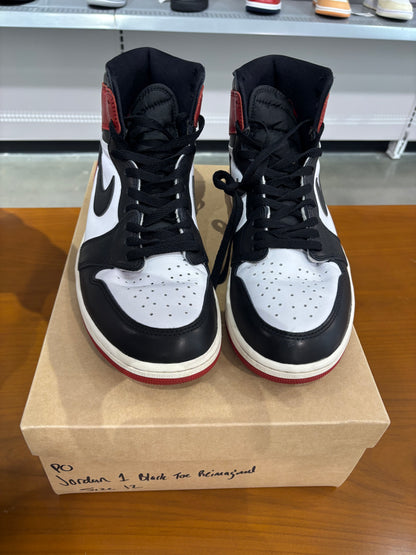 Preowned Air Jordan 1 Black Toe Reimagined