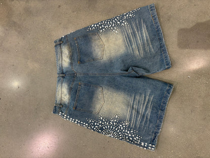 Preowned Vale Jean Shorts Blue Gems