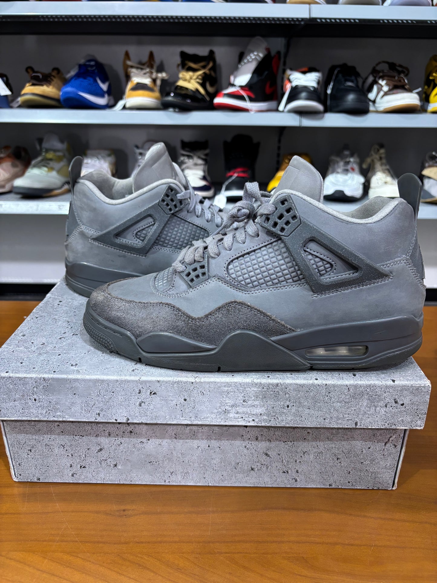 Preowned Air Jordan 4 Paris Wet Cement