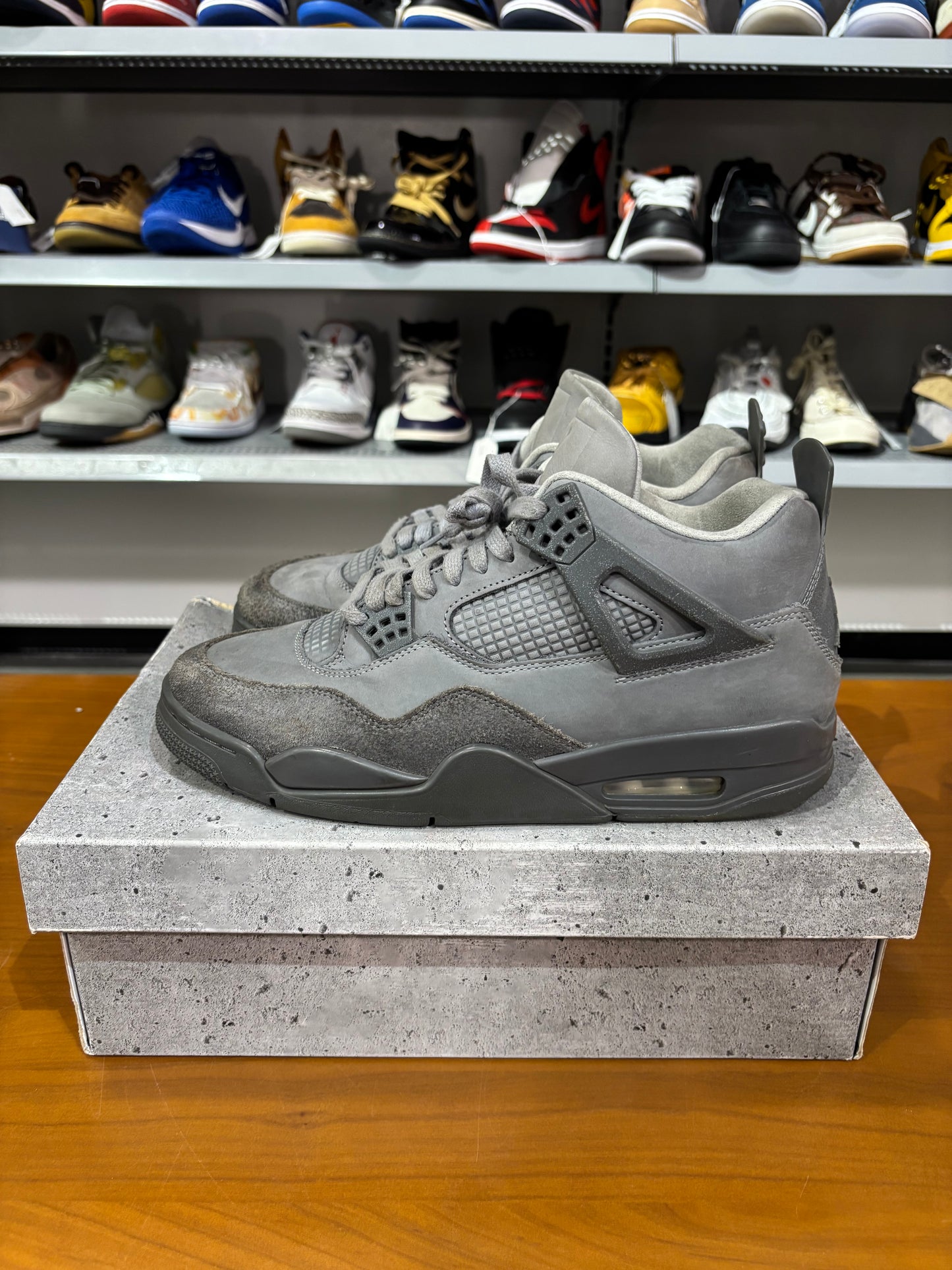 Preowned Air Jordan 4 Paris Wet Cement