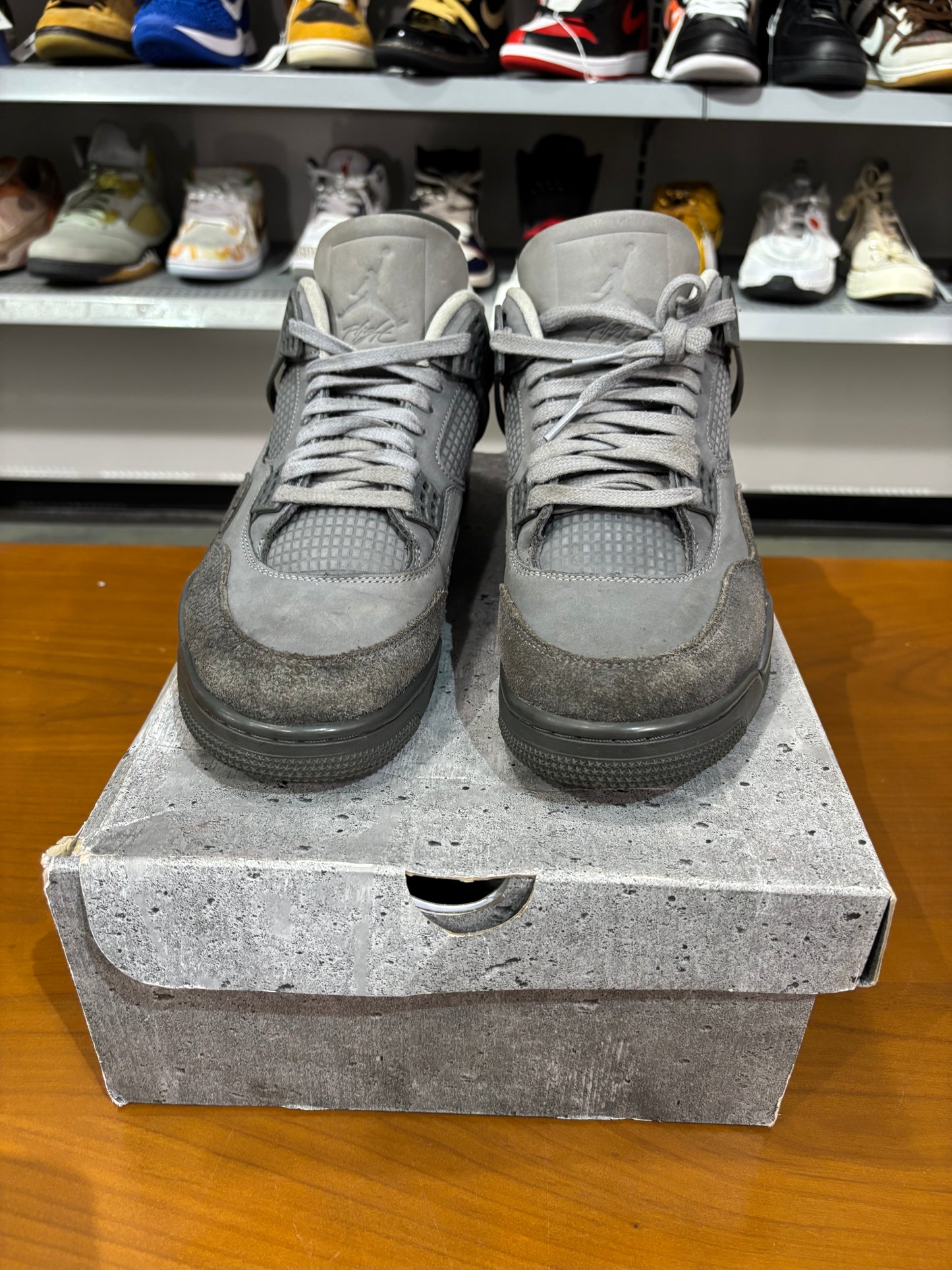Preowned Air Jordan 4 Paris Wet Cement