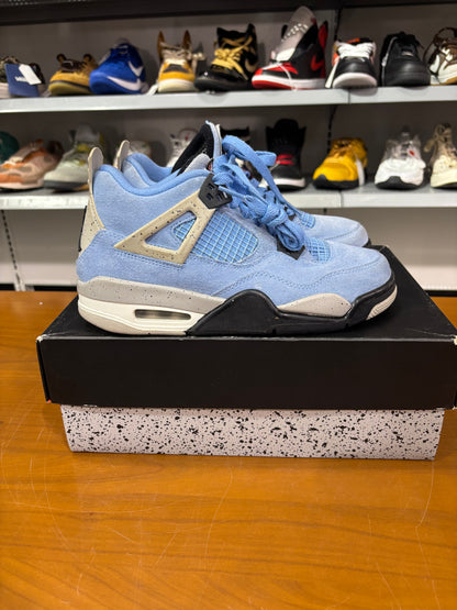 Preowned Air Jordan 4 UNC