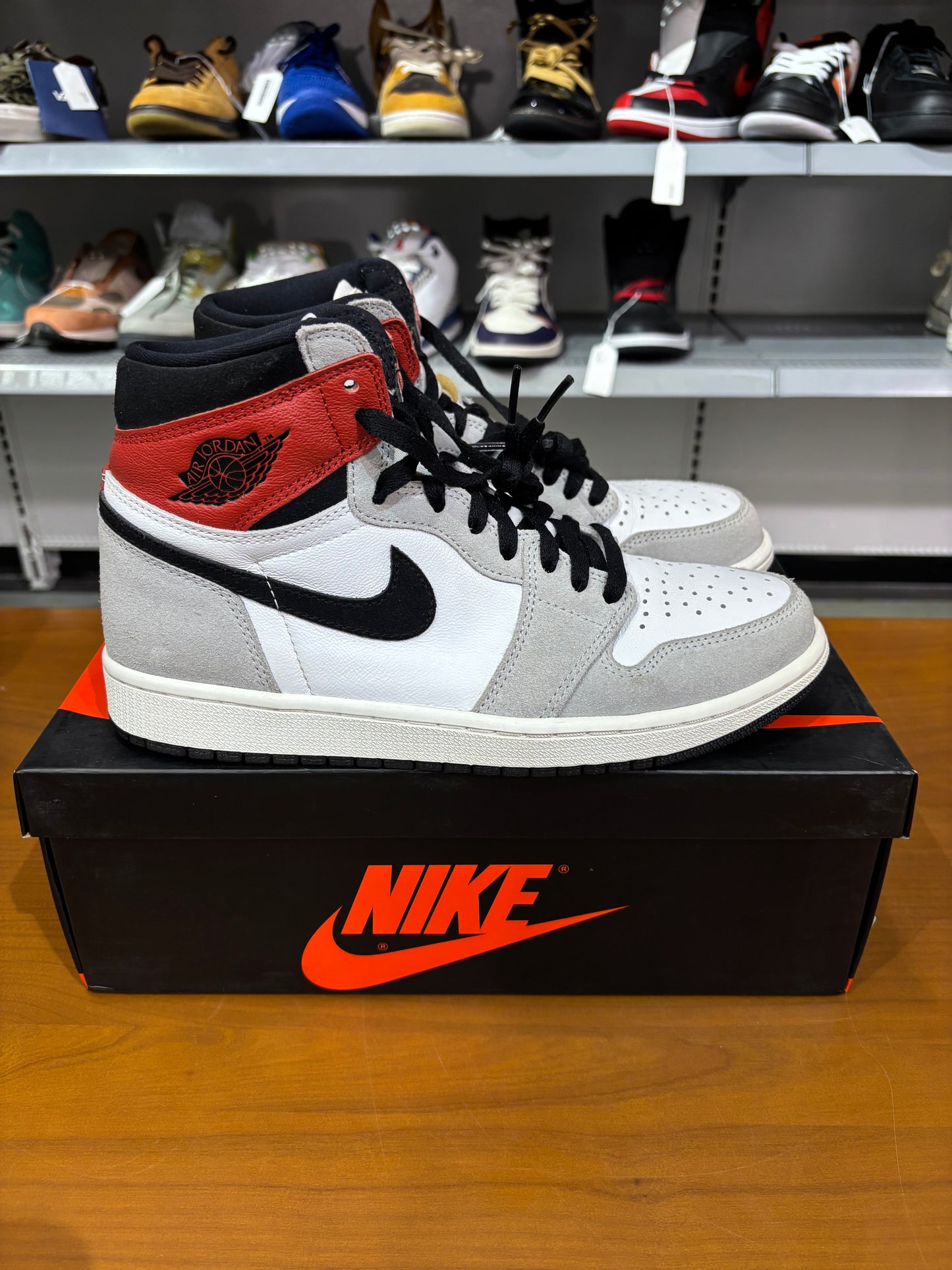 Preowned Air Jordan 1 Light Smoke Grey