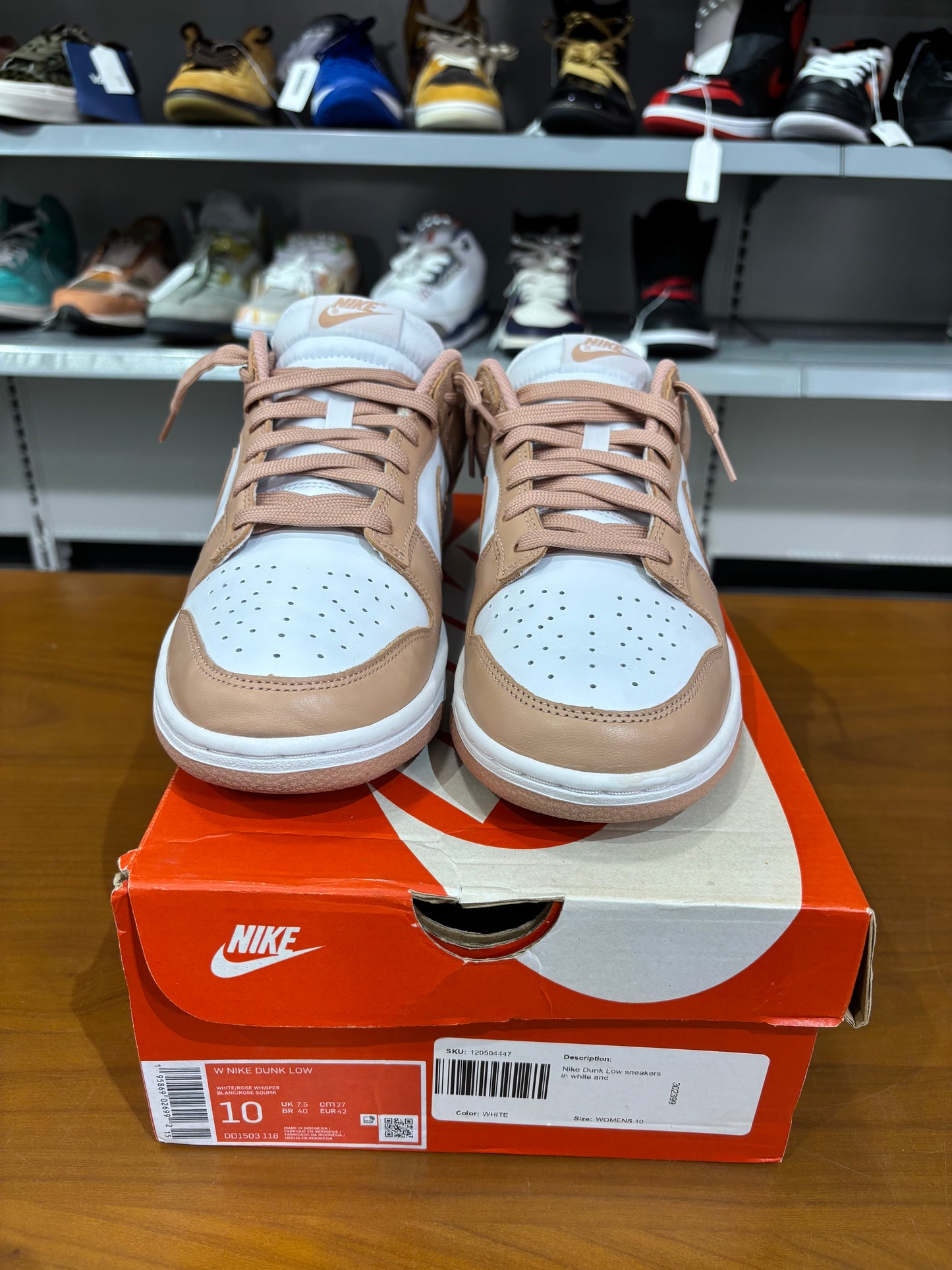 Preowned Nike Dunk Low Rose Whisper