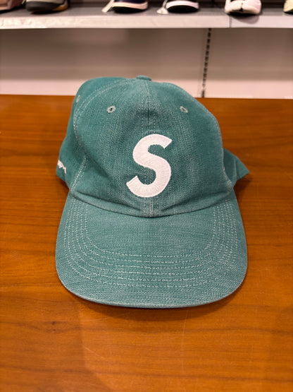 Men's Supreme Cordura Denim S Logo 6-Panel Green