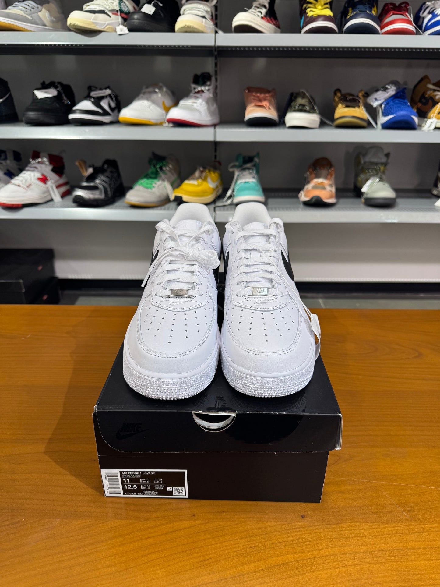 Supreme air force 1 white (black swoosh)