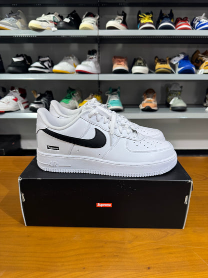 Supreme air force 1 white (black swoosh)