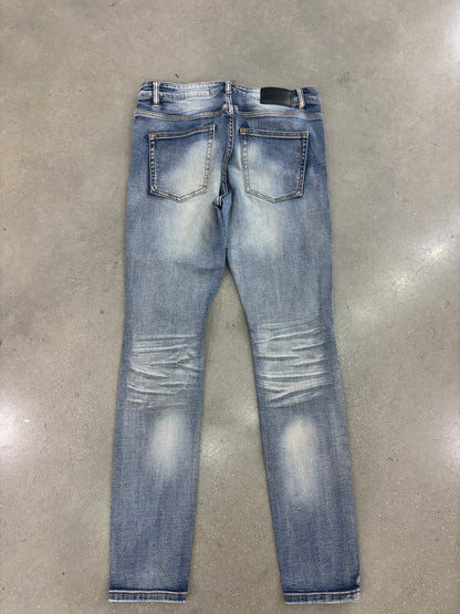 Preowned Valabasas Distressed Jeans Dark Blue