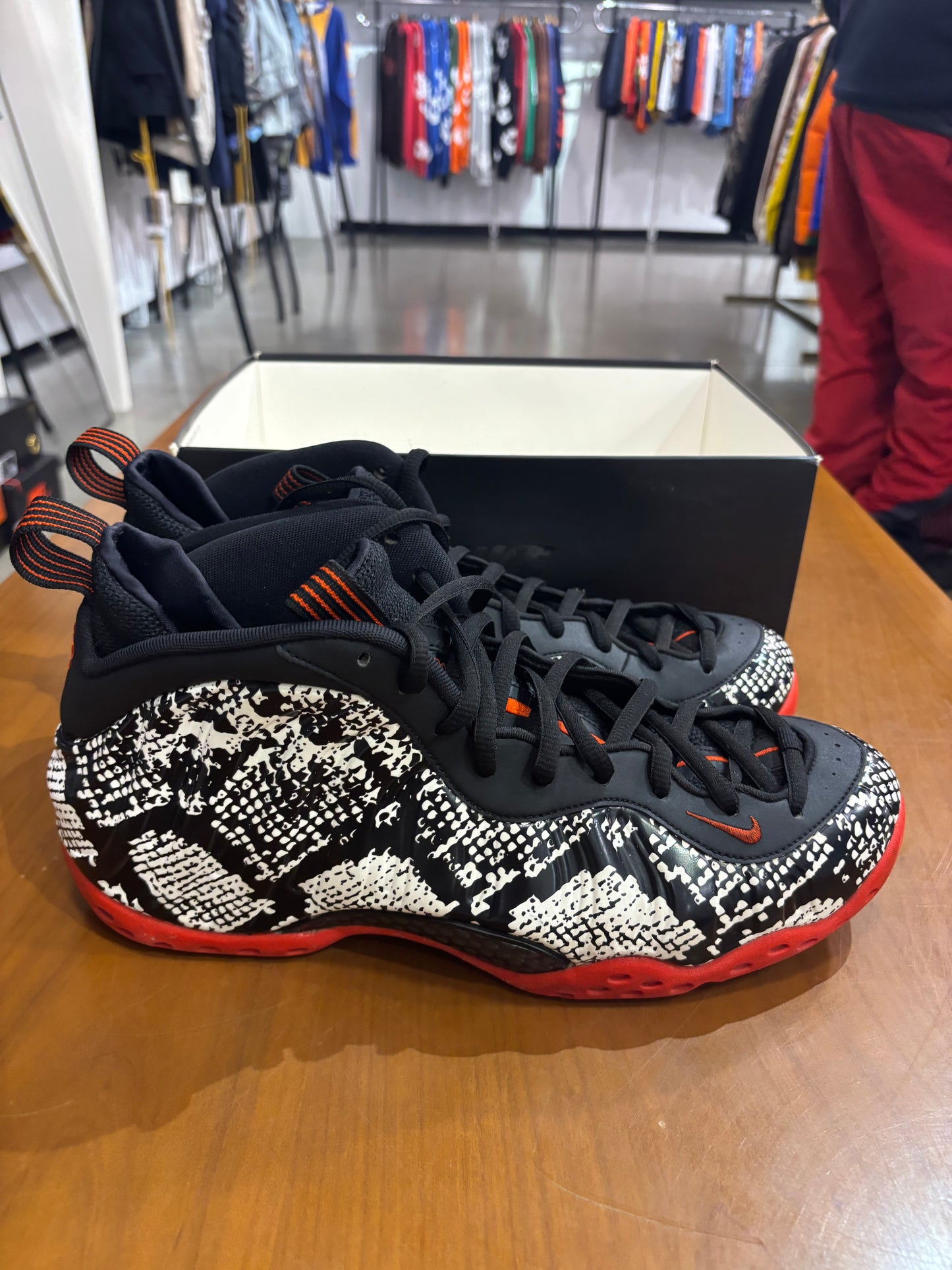 Preowned Nike  Air Foamposite 1 Albino Snakeskin